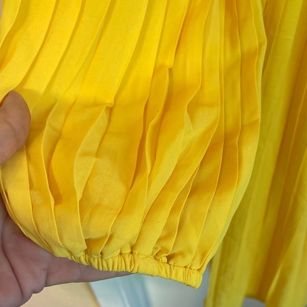 ENDLESS ROSE One Shoulder Yellow Mini Dress.Size S - Picture 8 of 16